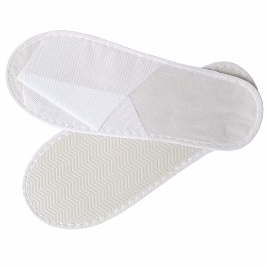 저가 면 우단 호텔 슬리퍼 처분할 수 있는 부드러움 개인화된 SPA 슬리퍼